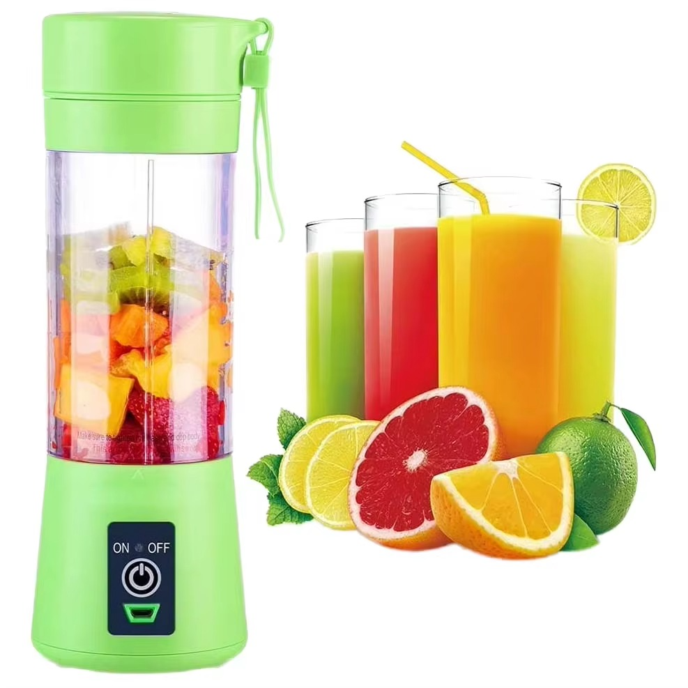 Mini Portable USB Blender Bottle – 6 Blade Smoothie Mixer for Fruits & Vegetables