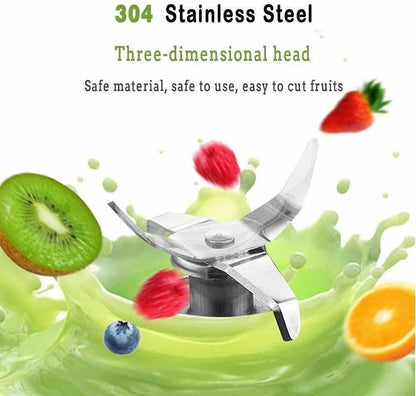 Mini Portable USB Blender Bottle – 6 Blade Smoothie Mixer for Fruits & Vegetables