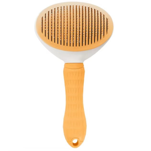 Pet Self-Cleaning Shedding Brush  Skin-Friendly Grooming Tool for Dogs, Cats & Puppies