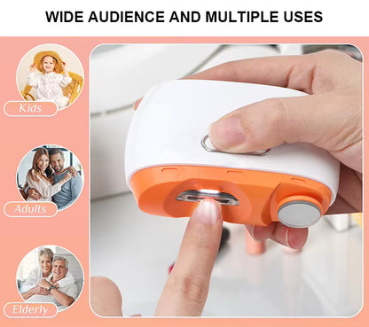 Electric Nail Clipper Machine With LED Light