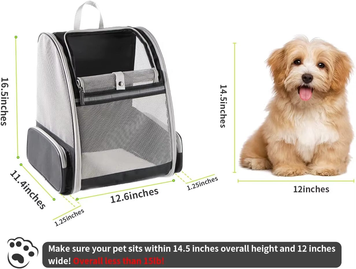 Breathable Foldable Cat and Dog Backpack Carrier