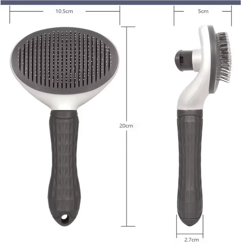 Pet Self-Cleaning Shedding Brush  Skin-Friendly Grooming Tool for Dogs, Cats & Puppies
