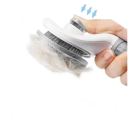 Pet Self-Cleaning Shedding Brush  Skin-Friendly Grooming Tool for Dogs, Cats & Puppies