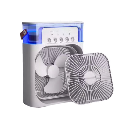Foldable Hands-Free Water Mist Fan with Low Noise USB Powered Long Runtime