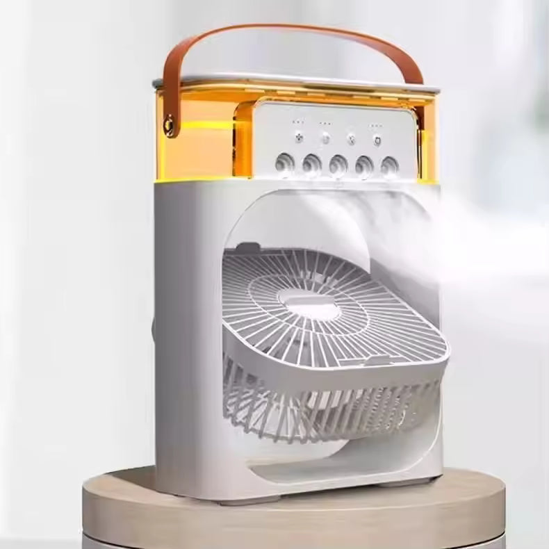 Foldable Hands-Free Water Mist Fan with Low Noise USB Powered Long Runtime