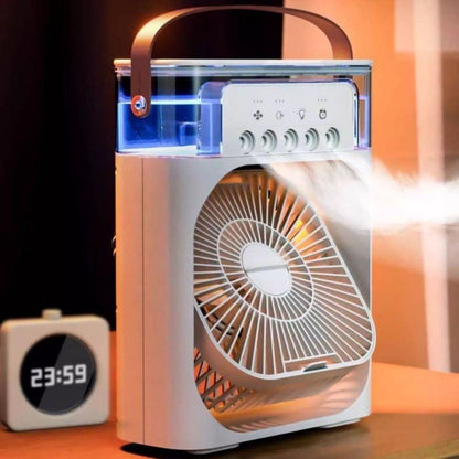 Foldable Hands-Free Water Mist Fan with Low Noise USB Powered Long Runtime
