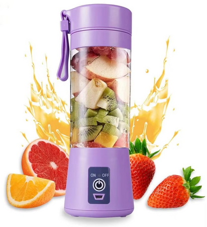 Mini Portable USB Blender Bottle – 6 Blade Smoothie Mixer for Fruits & Vegetables